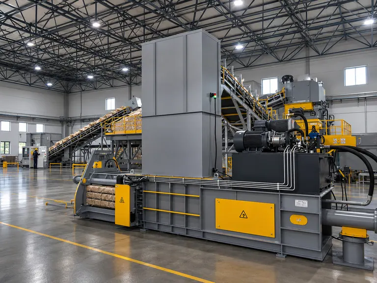 Hydraulic Baler customer site 1