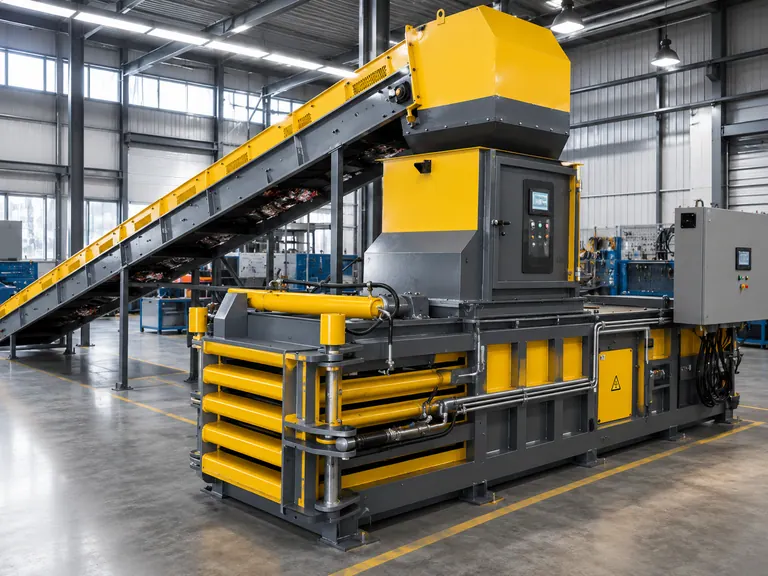 Hydraulic Baler customer site 2