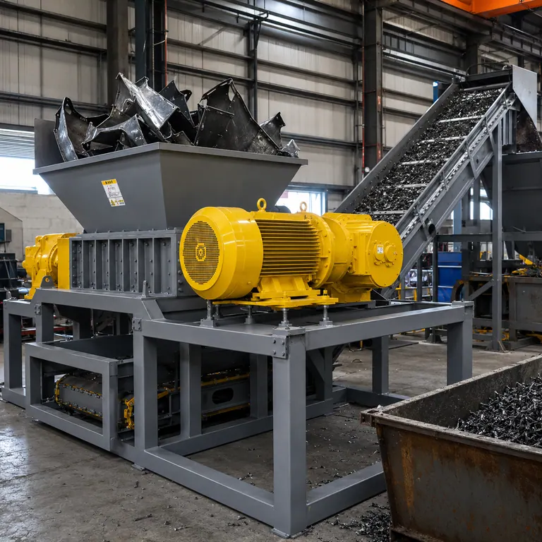 Double-Shaft Shredder customer site 7
