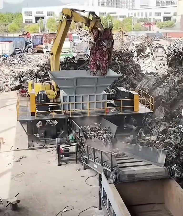 Double-Shaft Shredder customer site 8