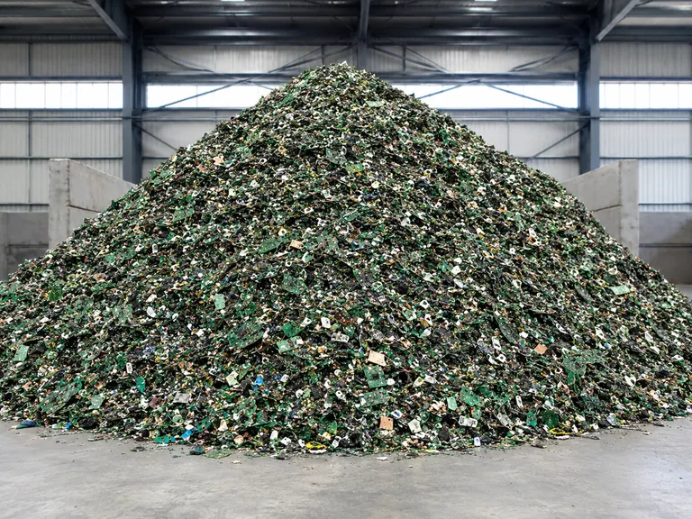 Waste circuit boards (after)