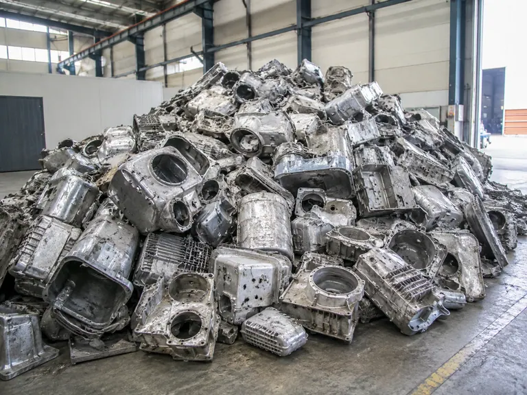 Scrap aluminum housings