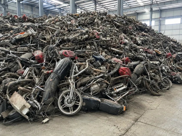 Scrapped motorcycles