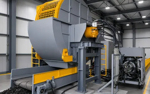 Máy nghiền hai trục kim loại đen: Cấu hình dao nặng