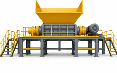 Máy nghiền hai trục cho phế liệu kim loại hỗn hợp