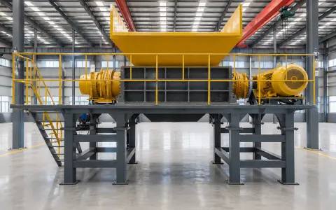 Máy nghiền hai trục cho dây chuyền băm nghiền và tái chế nhựa